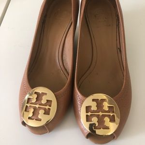 Tory Burch Open Toe Wedge Heels